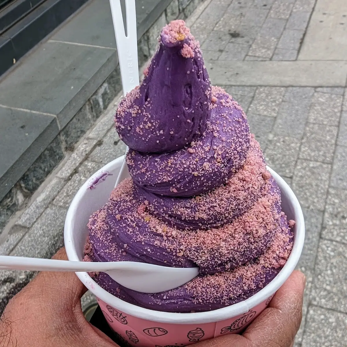 Ube Vanilla Soft Serve
