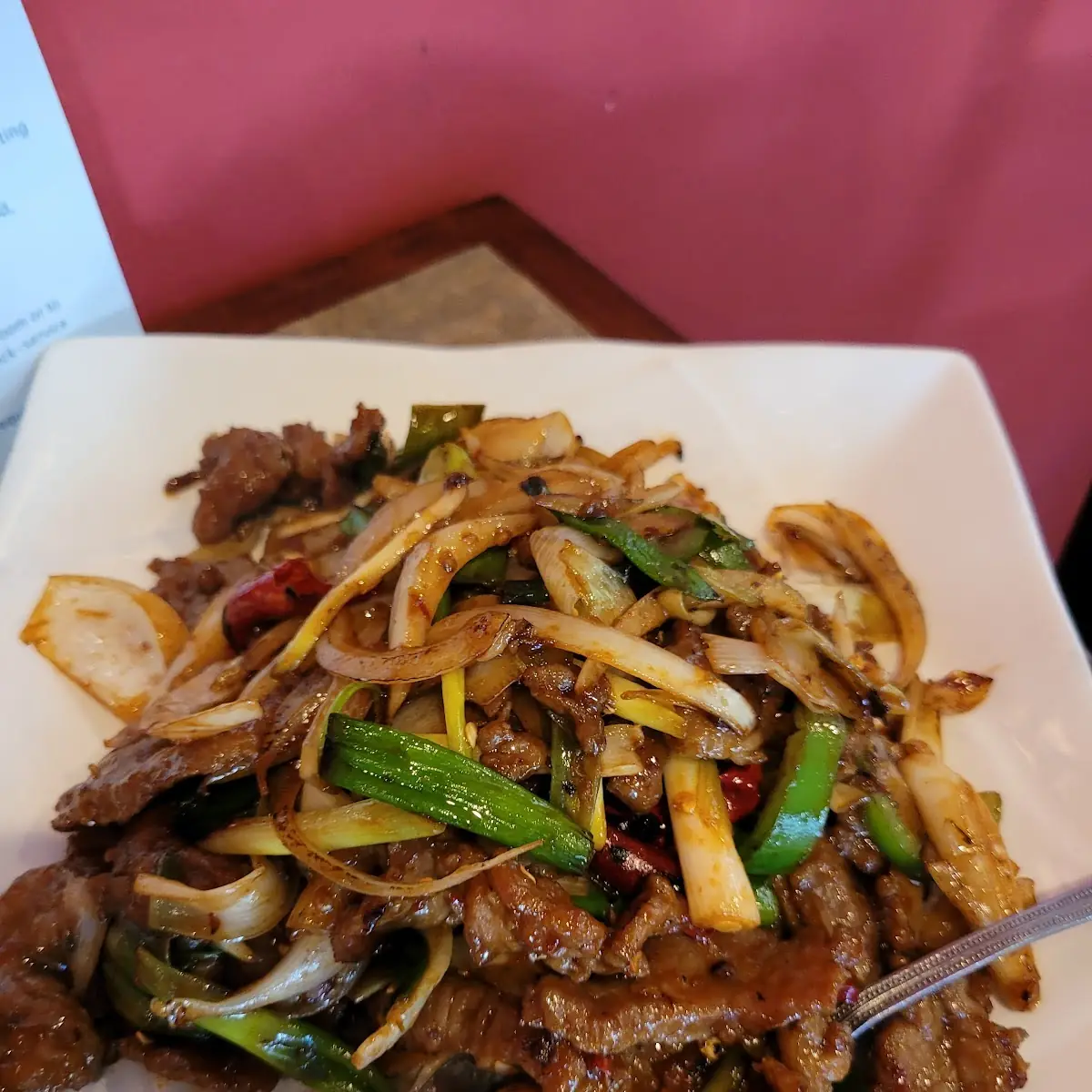 Black Pepper Beef Chow Fun
