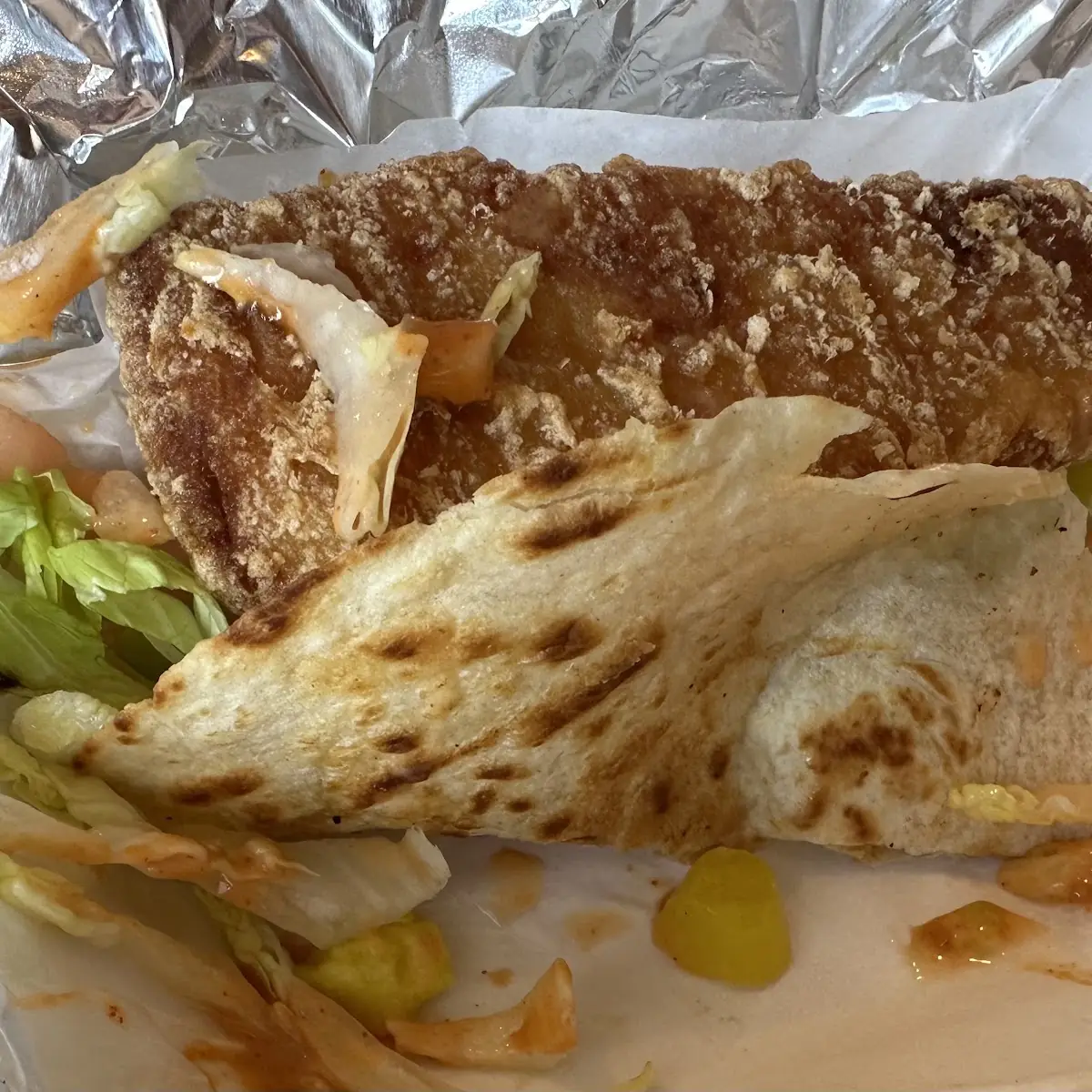 Fried Chicken Snack Wrap