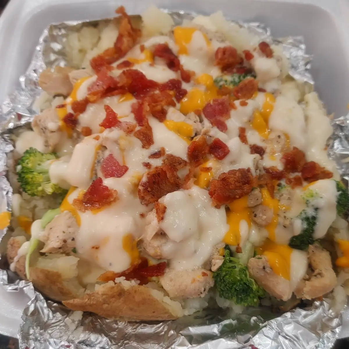 Chicken Alfredo Potato