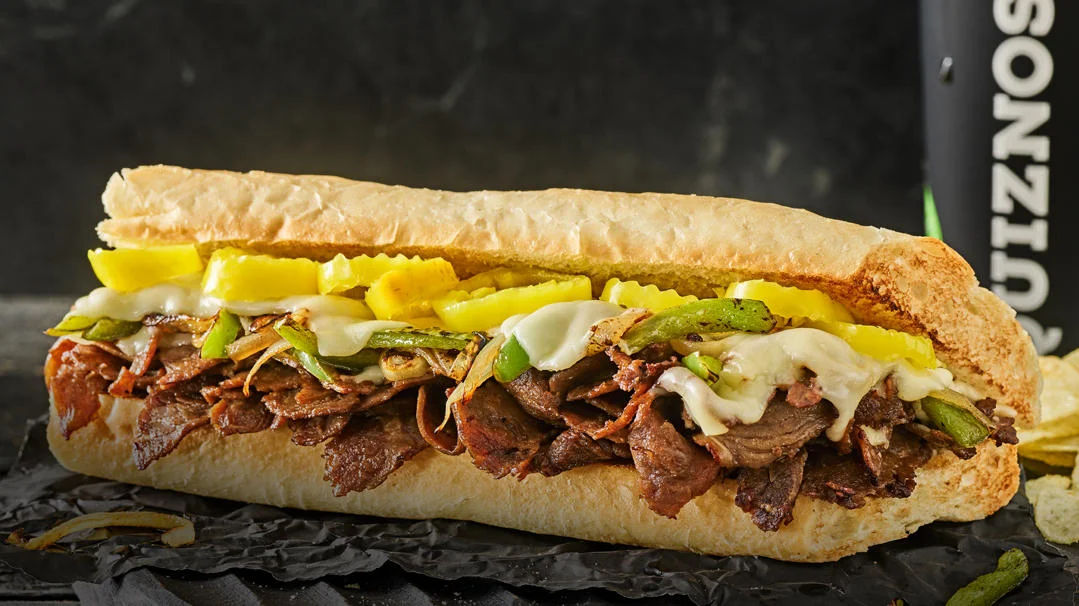 Chipotle Steak & Cheddar with Sautéed Peppers & Onions Chipotle Mayo