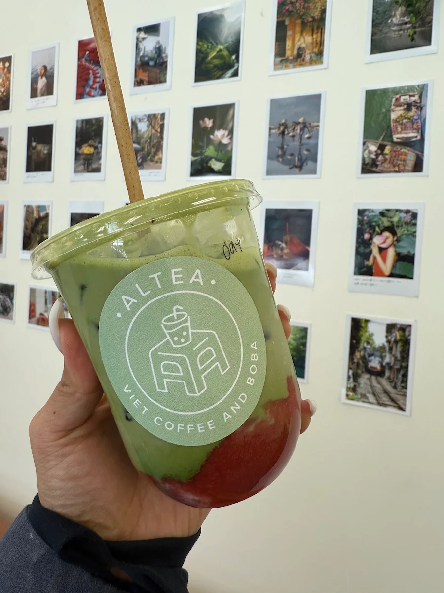 Strawberry Matcha Latte