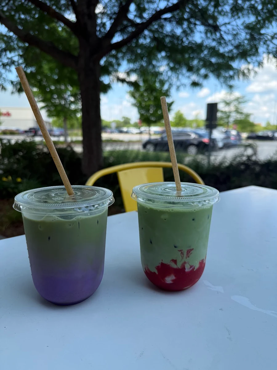 Ube Matcha Latte