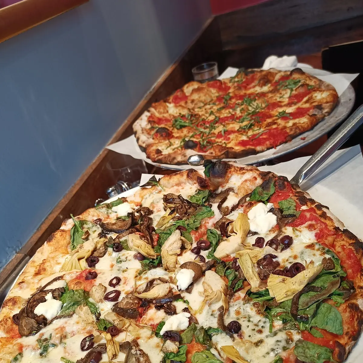 Veggie Pizza & Cheese Pizza