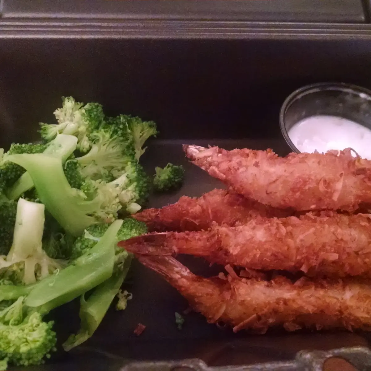 Coconut Shrimp and Broccoli