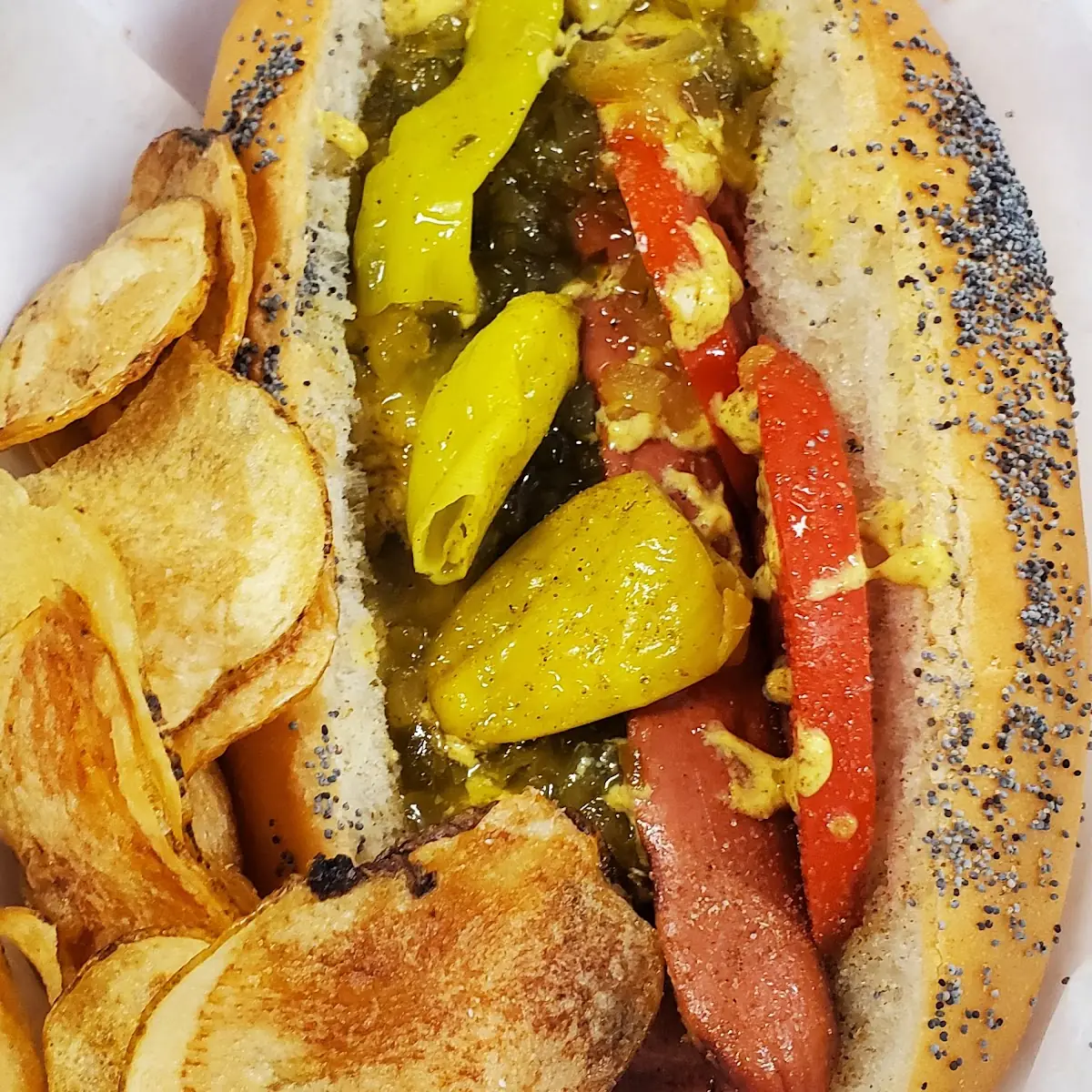 Chicago Dog with the House Made Chips