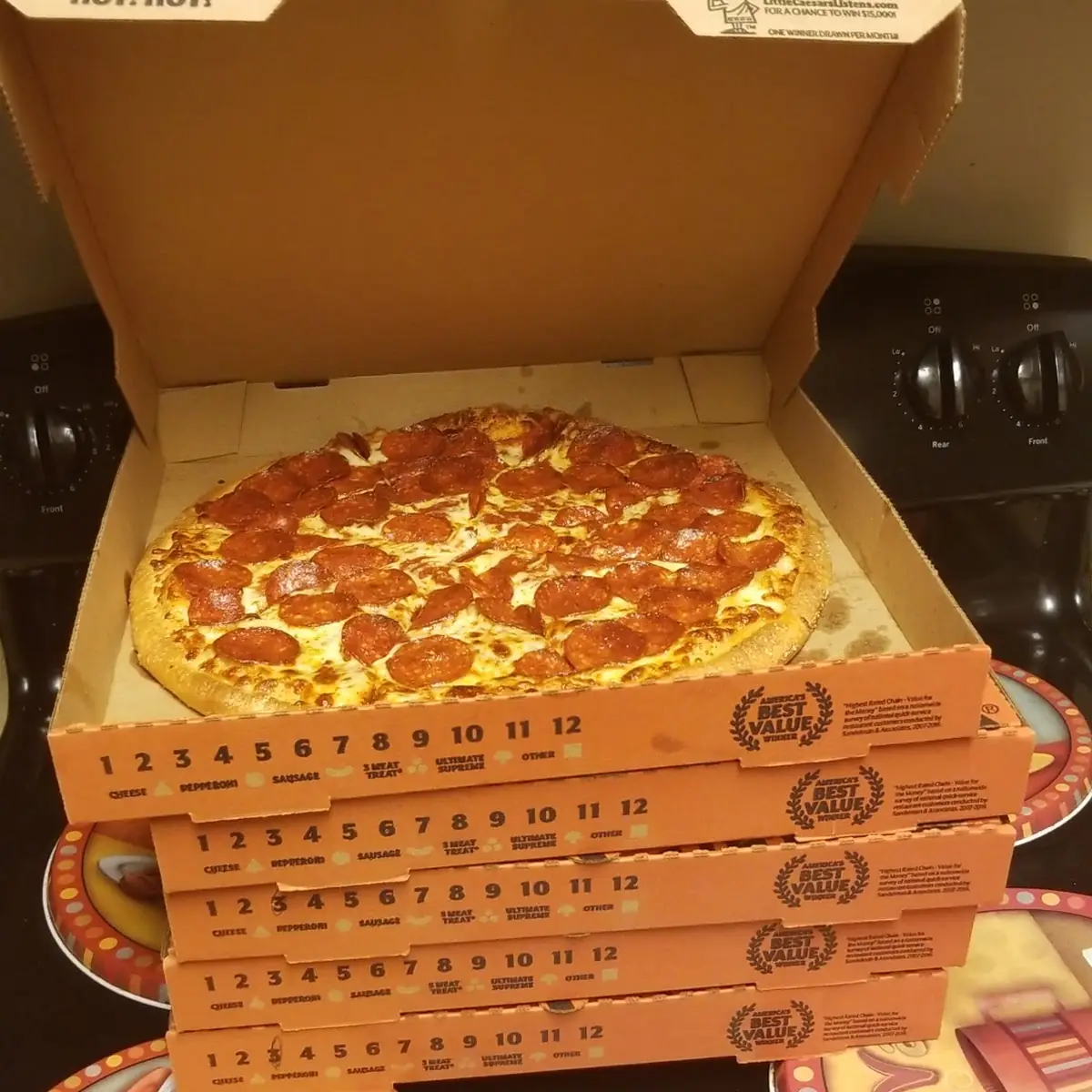 Pepperoni Pizza and Cheese Pizza
