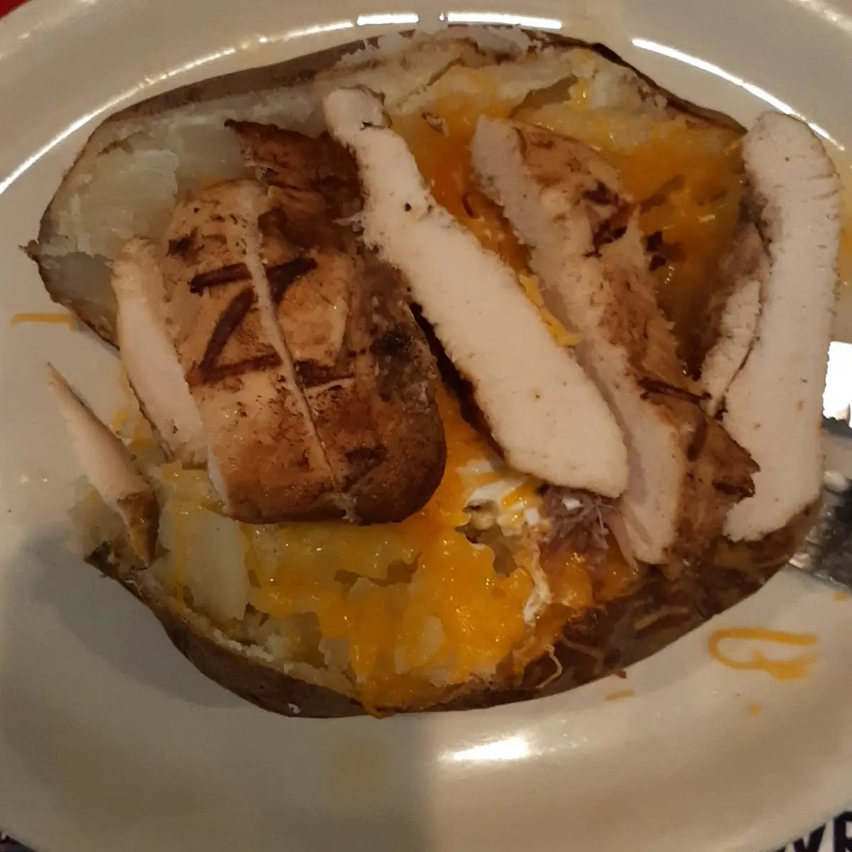 Grilled Chicken Baked Potato