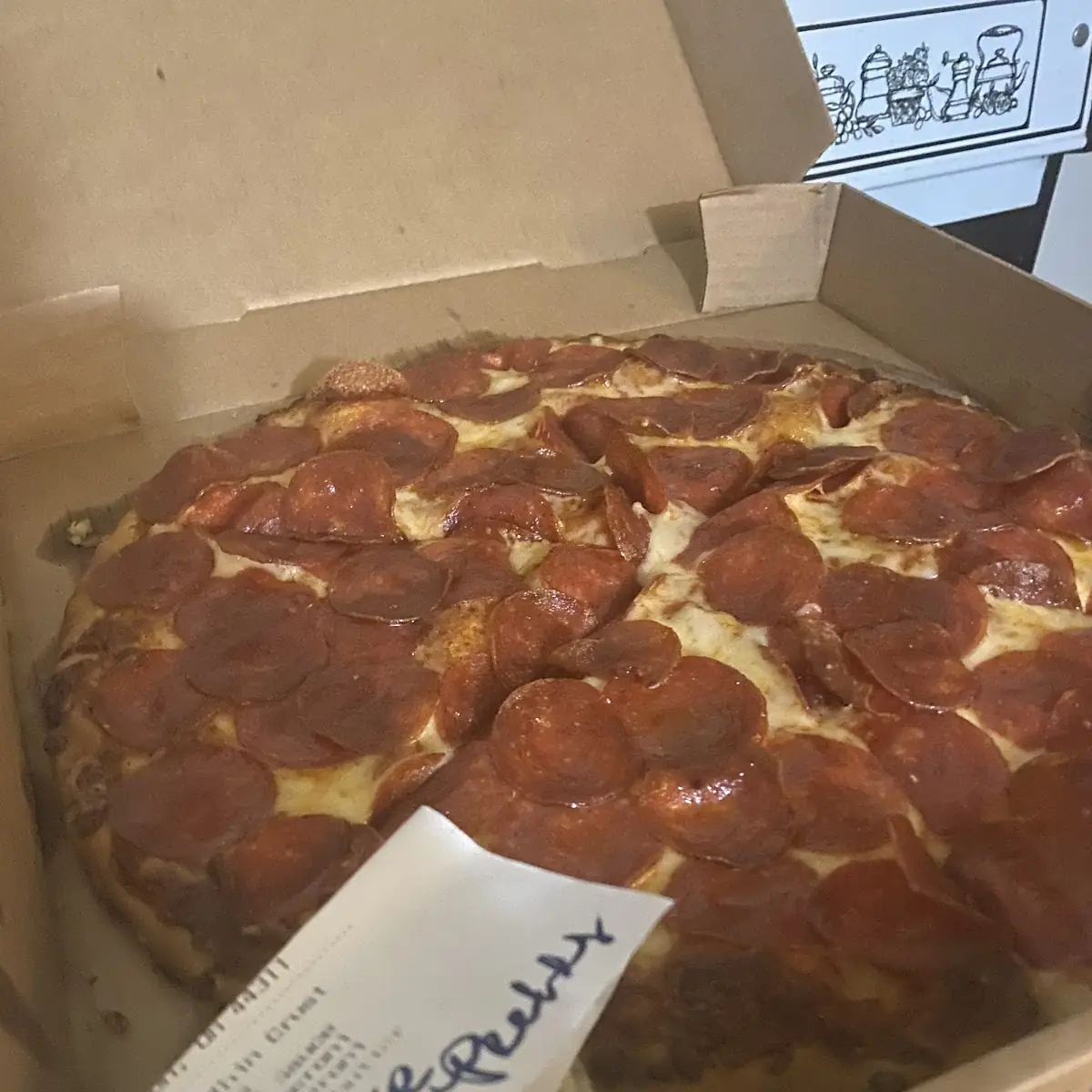 Loaded Pepperoni Pizza Thin Crust Cheese Pizza