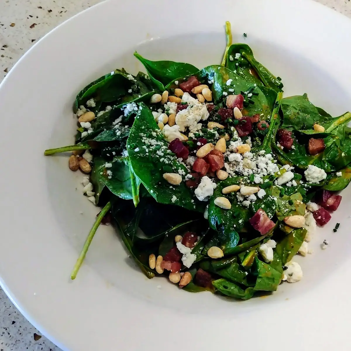 Asparagus Goat Cheese & Spring Greens Salad