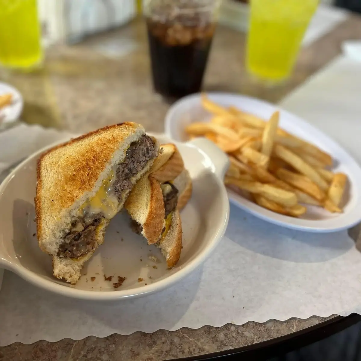 Kids cheeseburger meal