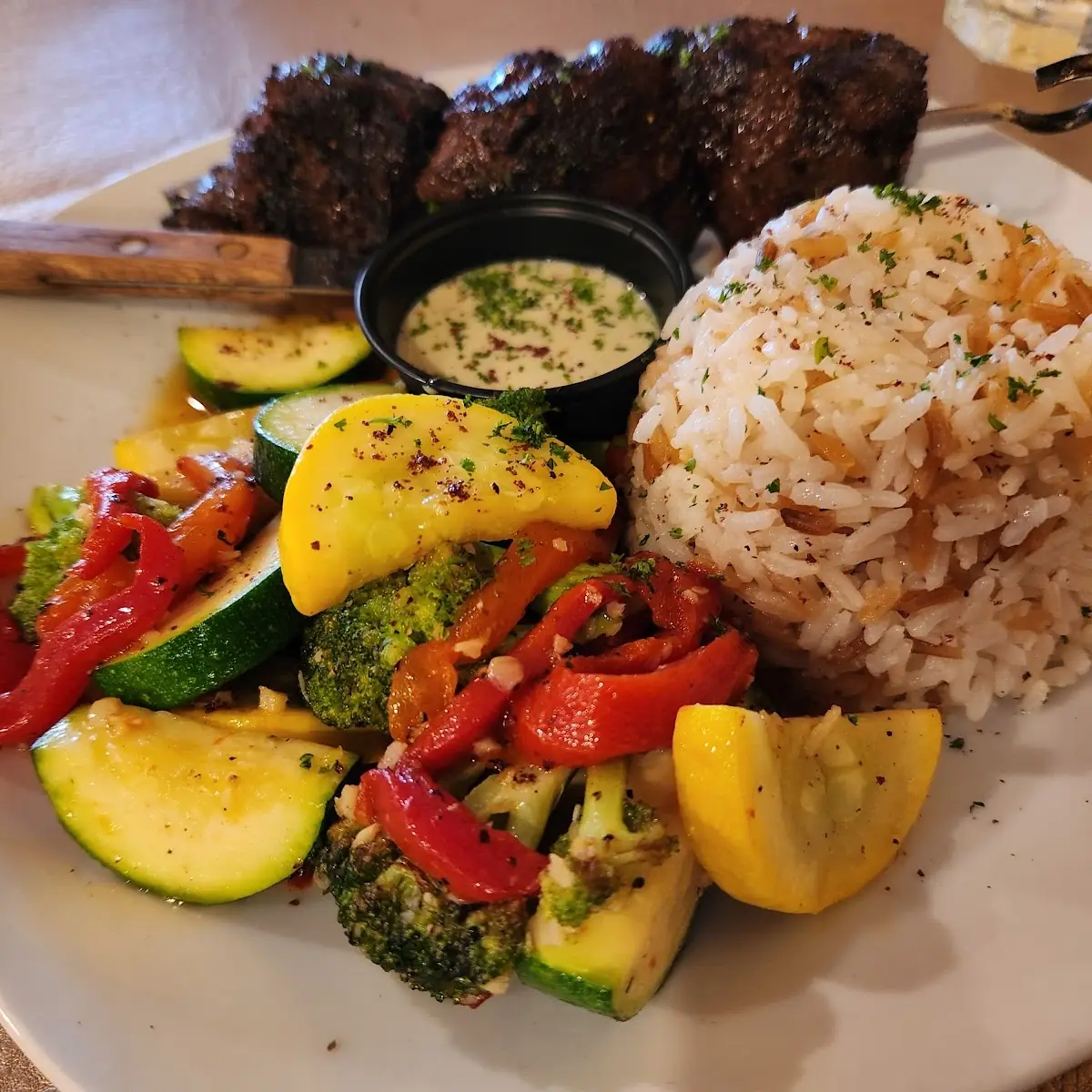 Lamb Kebab Platter