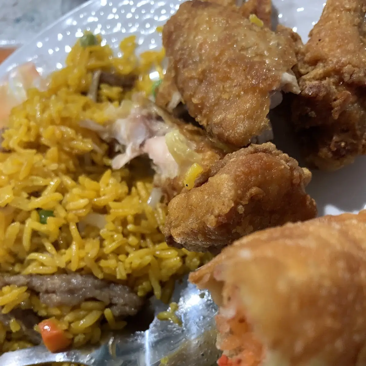 Egg Roll 4 Fried Chicken Wing 4 Pork Fried Rice lg Chicken Broccoli lg 2 Liter Soda