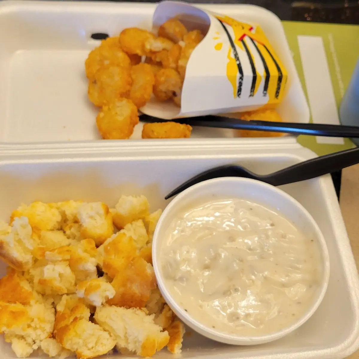 Sausage Gravy and Biscuit