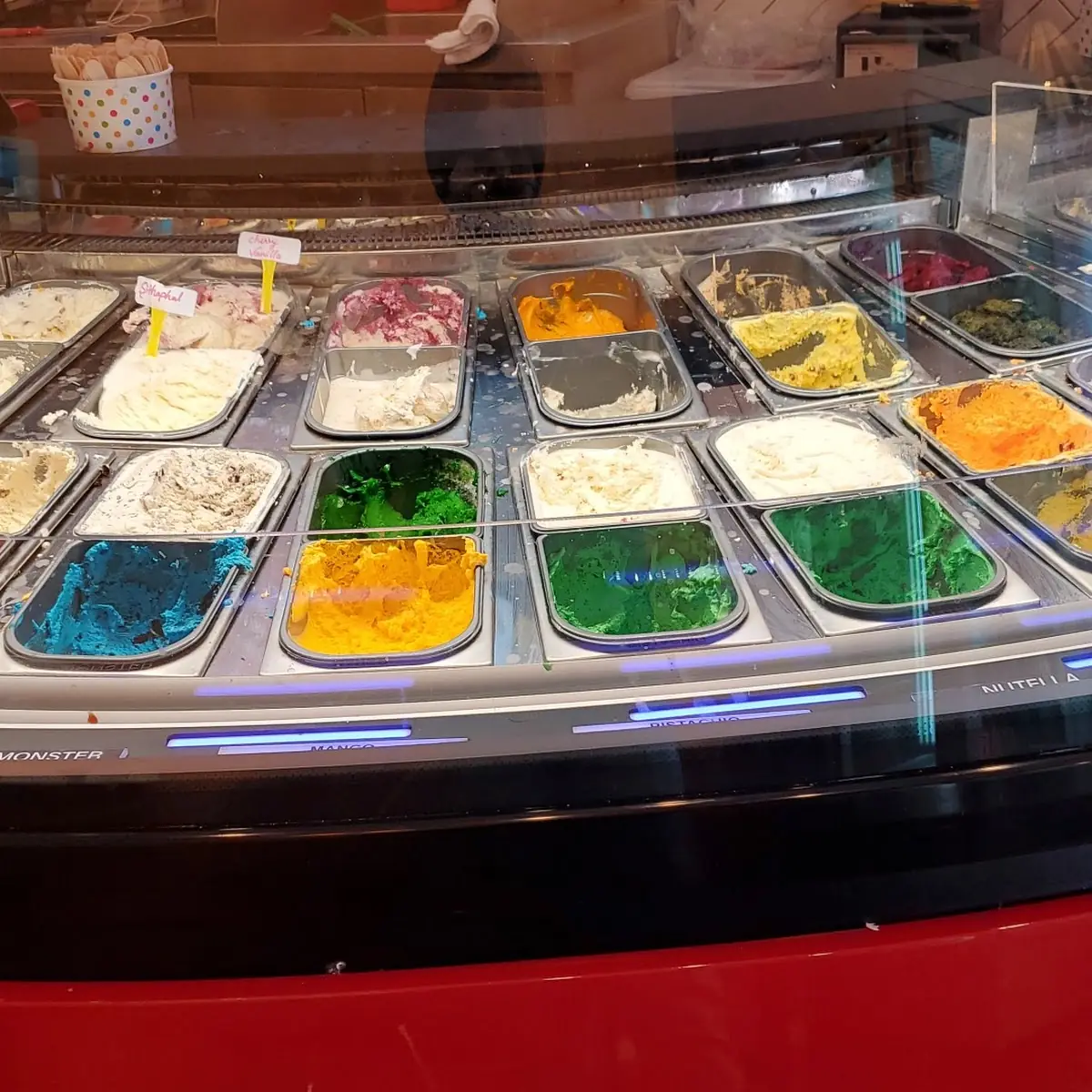 Many Ice Cream Flavors Available