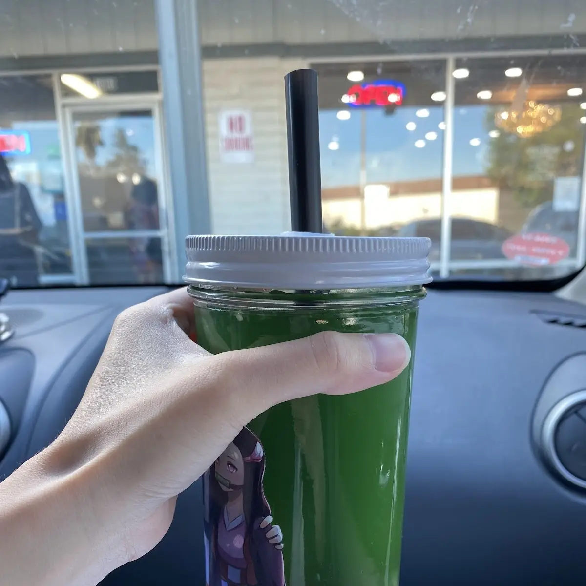 Mason Jar Boba Lid