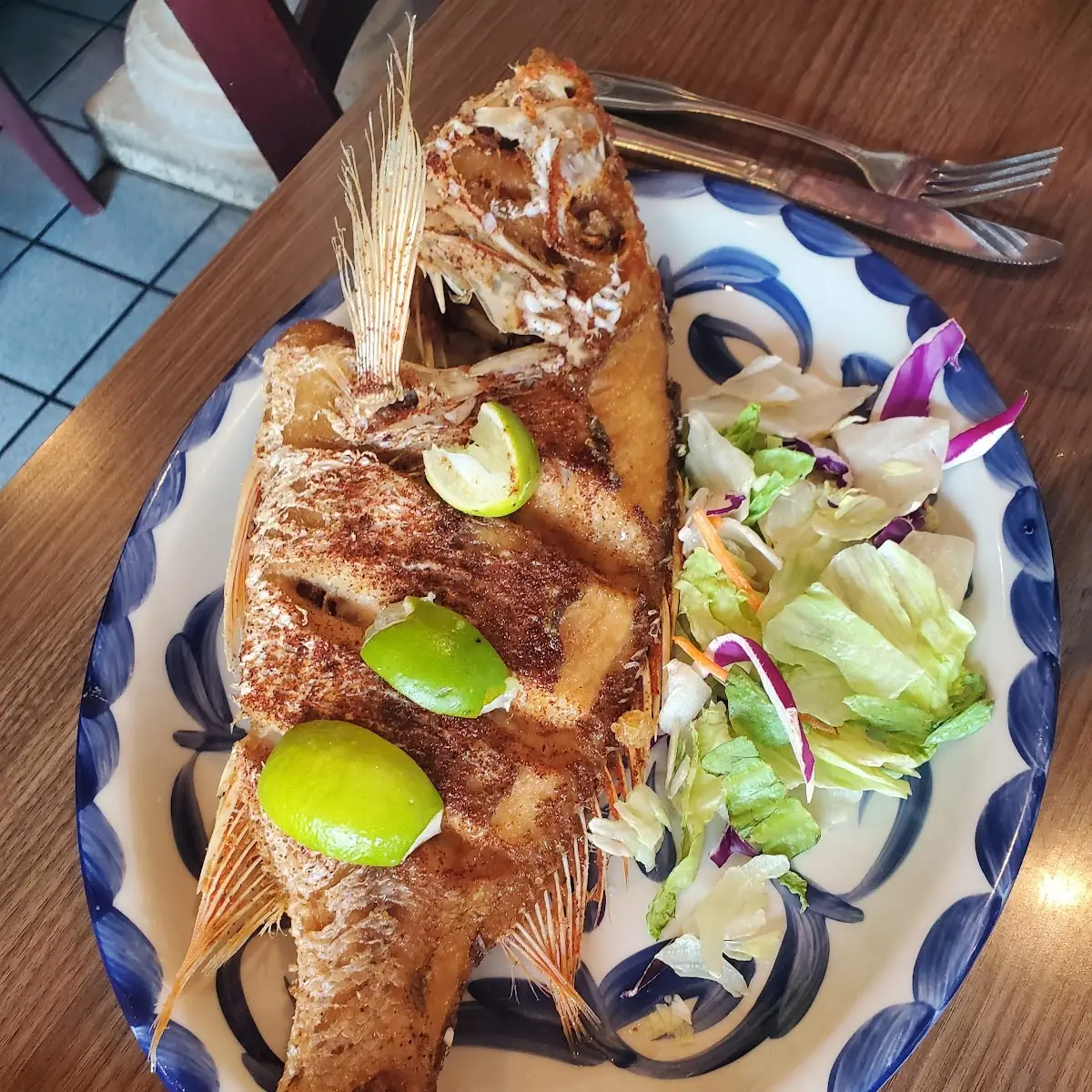 Pargo Entero Frito