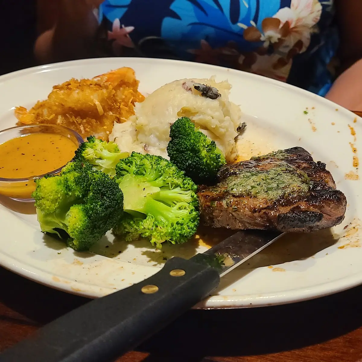 Filet Mignon and Coconut Shrimp