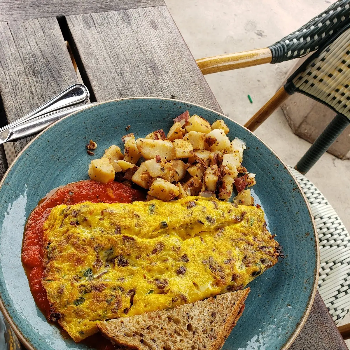 Ham Gouda & Aged Cheddar Omelette
