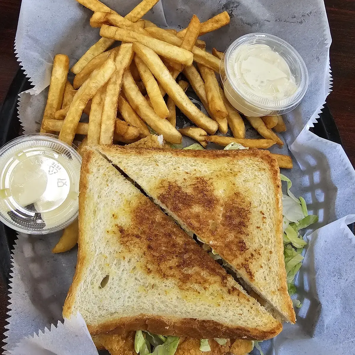 Fried Catfish on Texas Toast