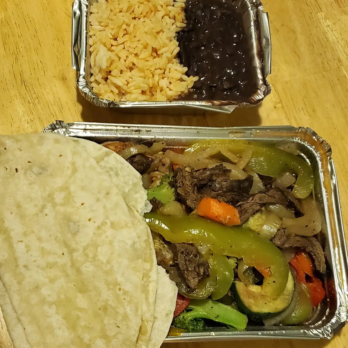 Steak and Shrimp Fajitas