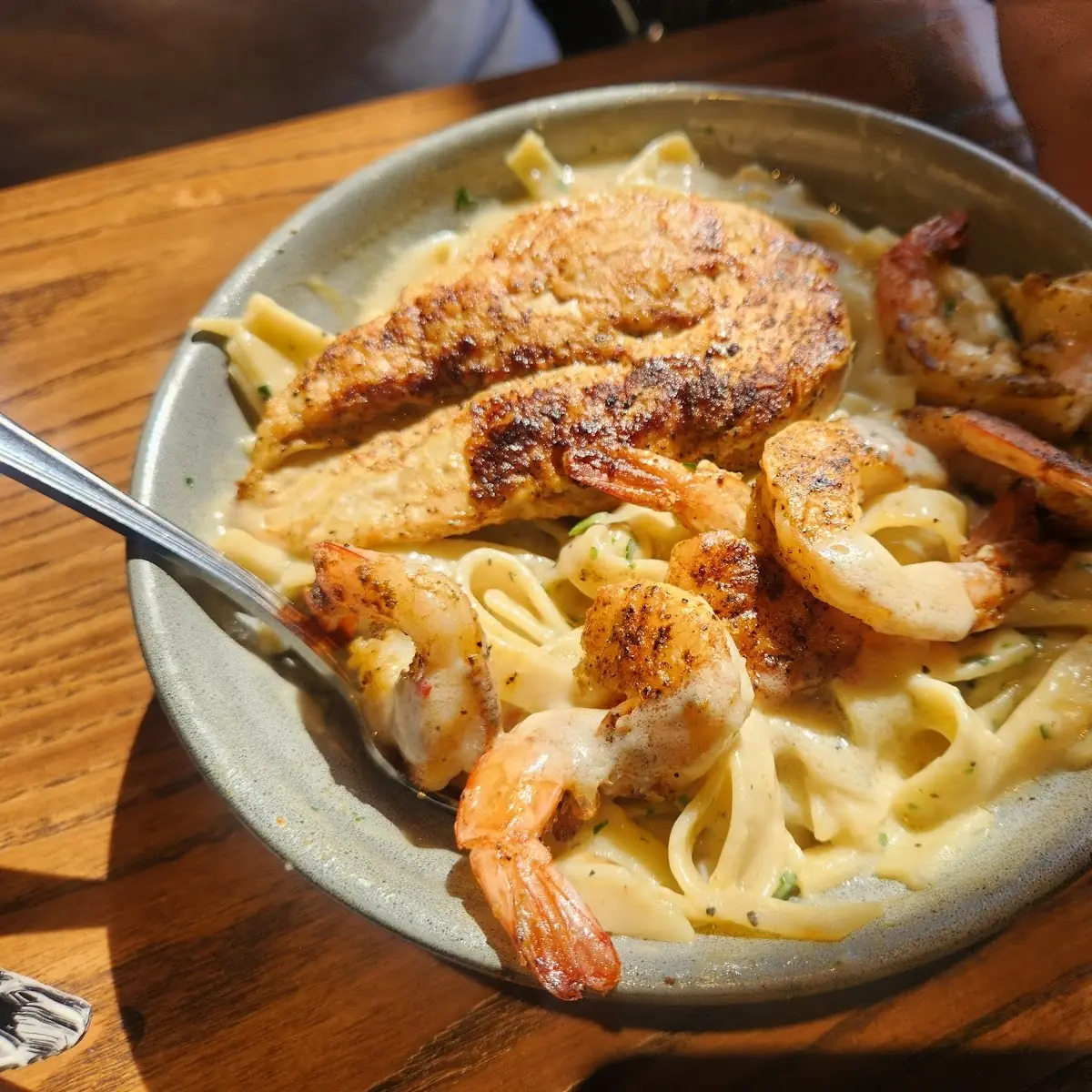 Chicken and Shrimp Pasta
