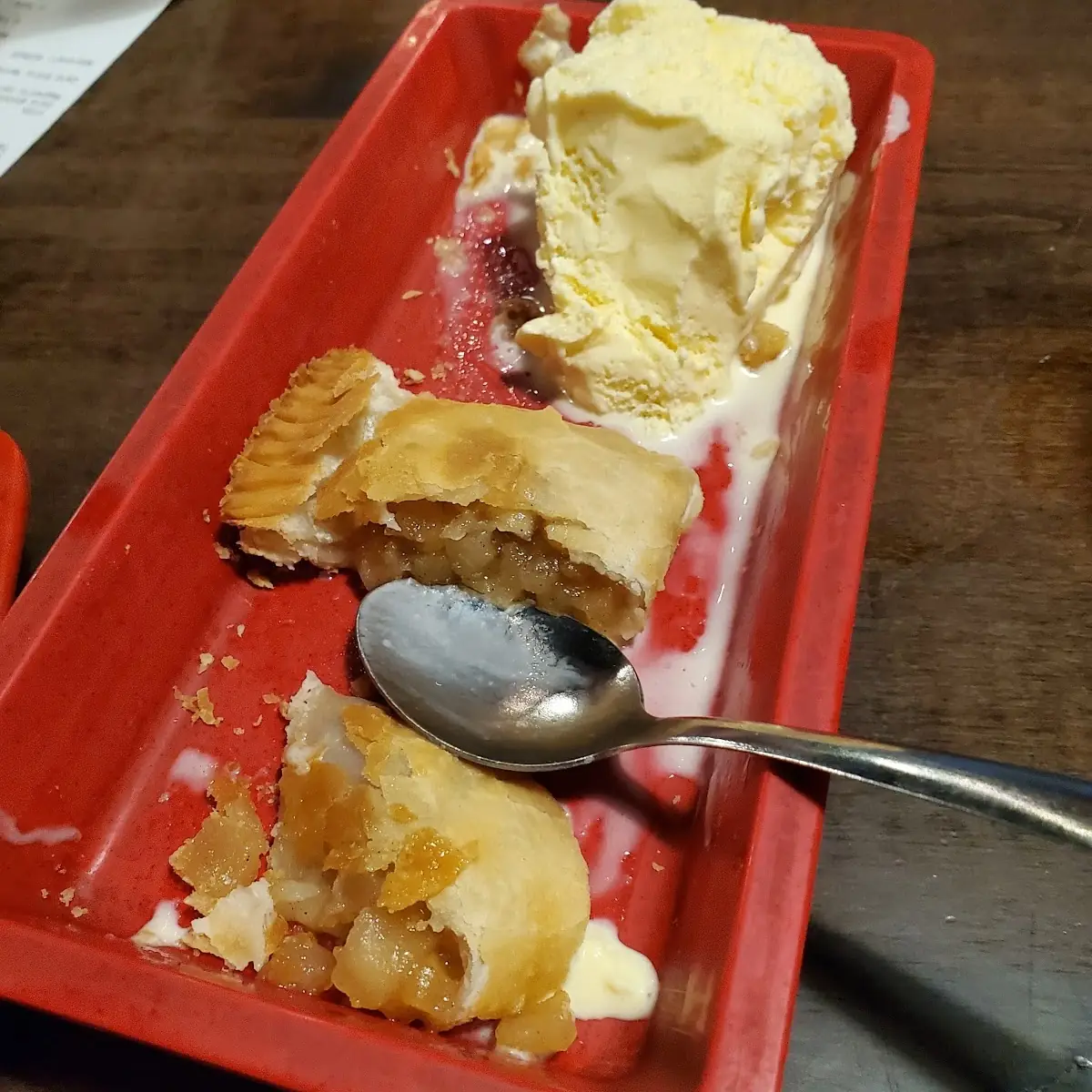 Fried Apple Pie a La Mode