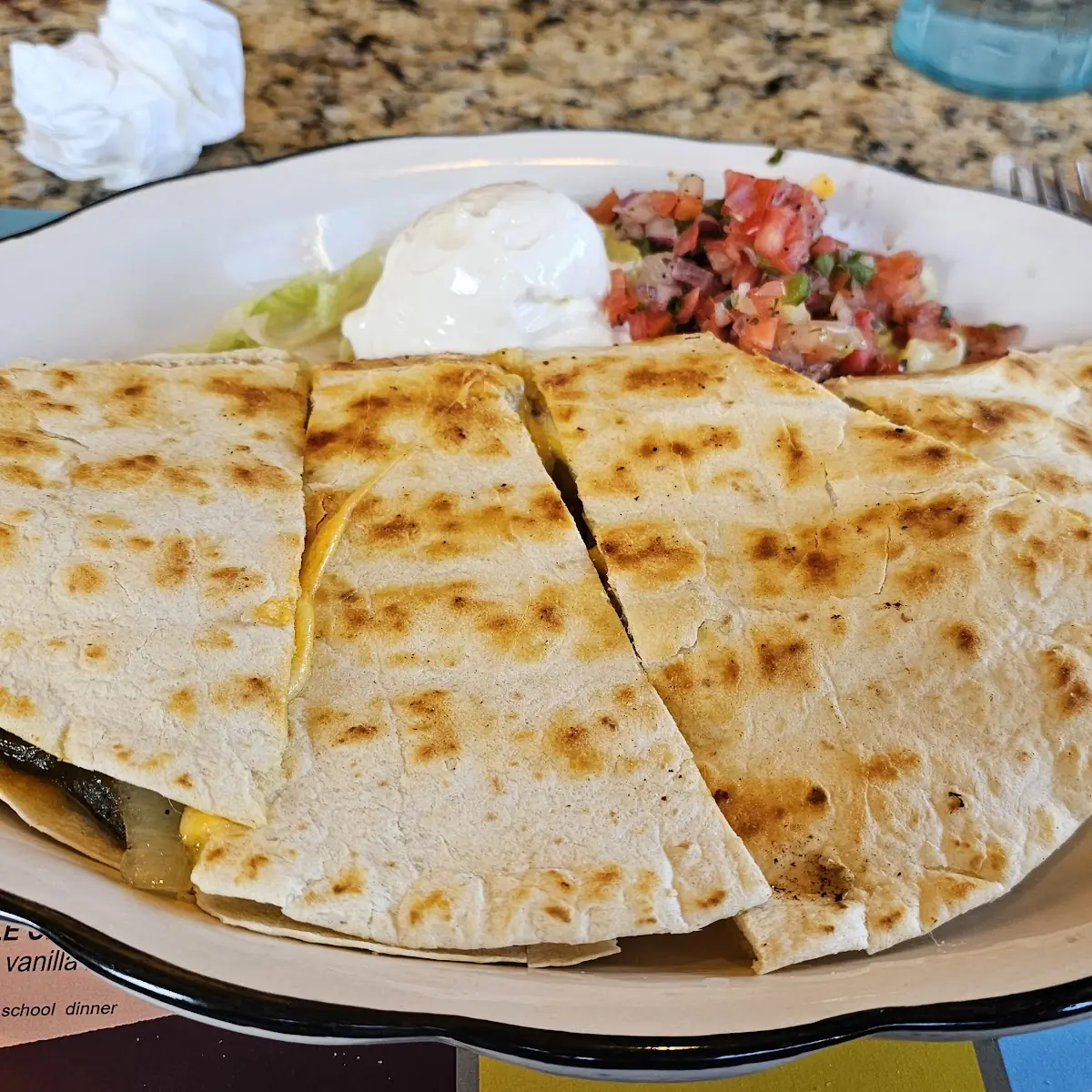 Char Grilled Chicken Quesadilla