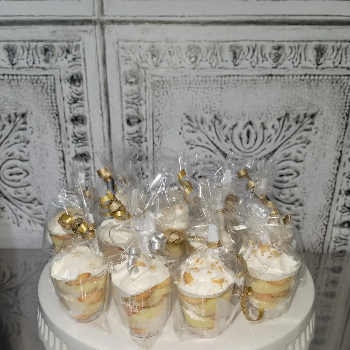 Mini Banana Pudding Shooters