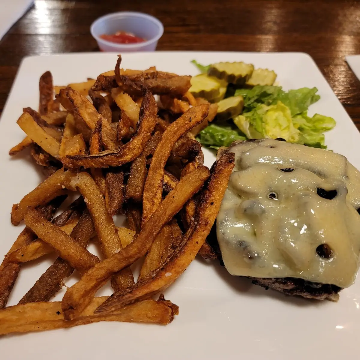 Mushroom Swiss Burger
