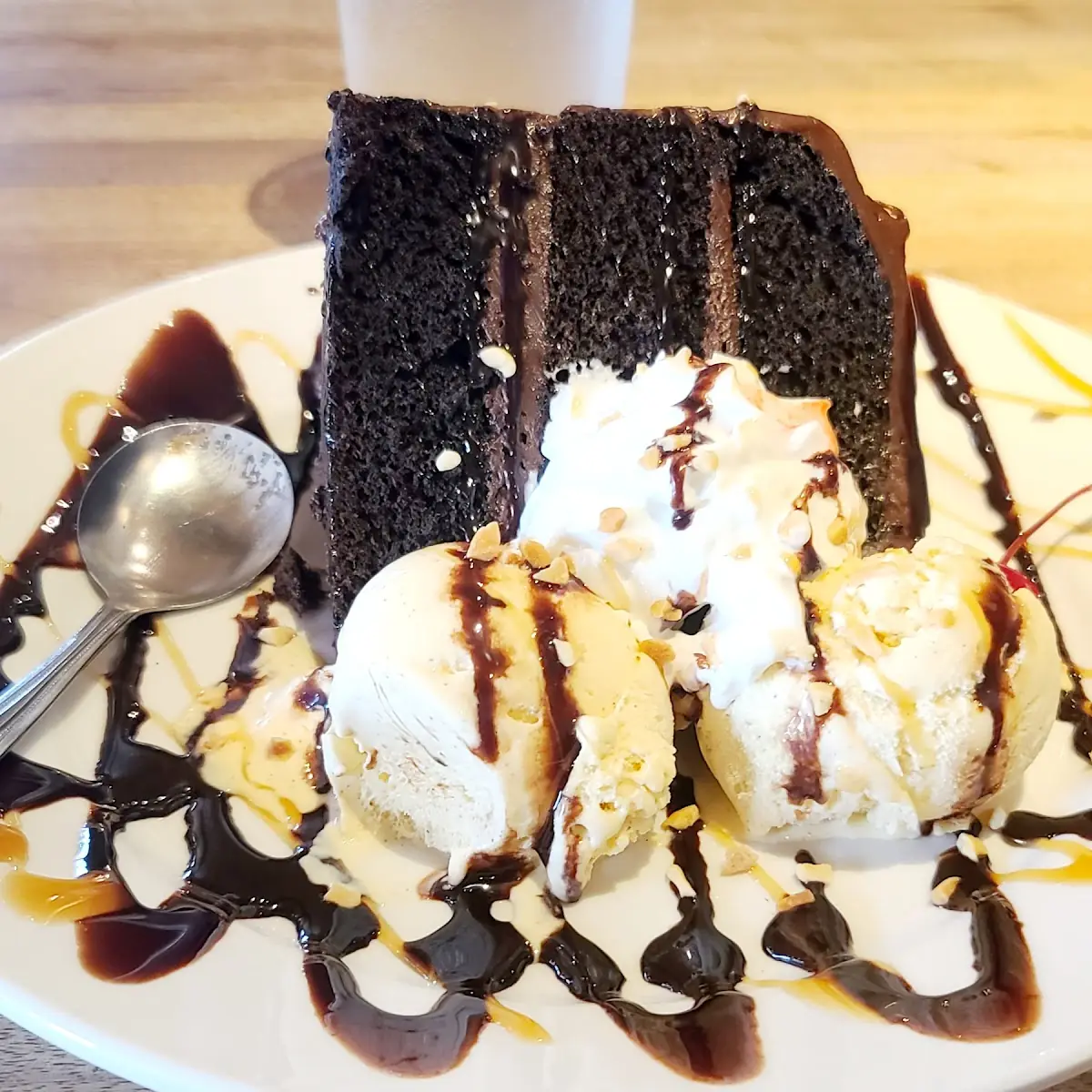 Hot Fudge Cake Sundae