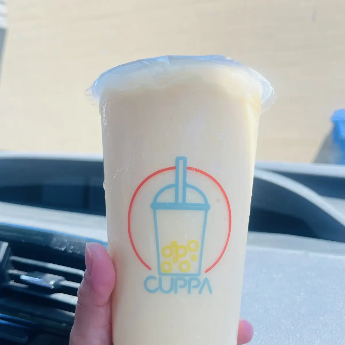 Mango Smoothie with Lychee Jelly