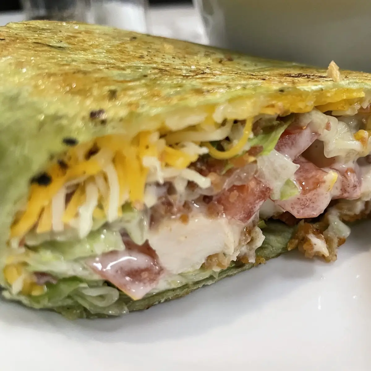 Fried Chicken blt Wrap