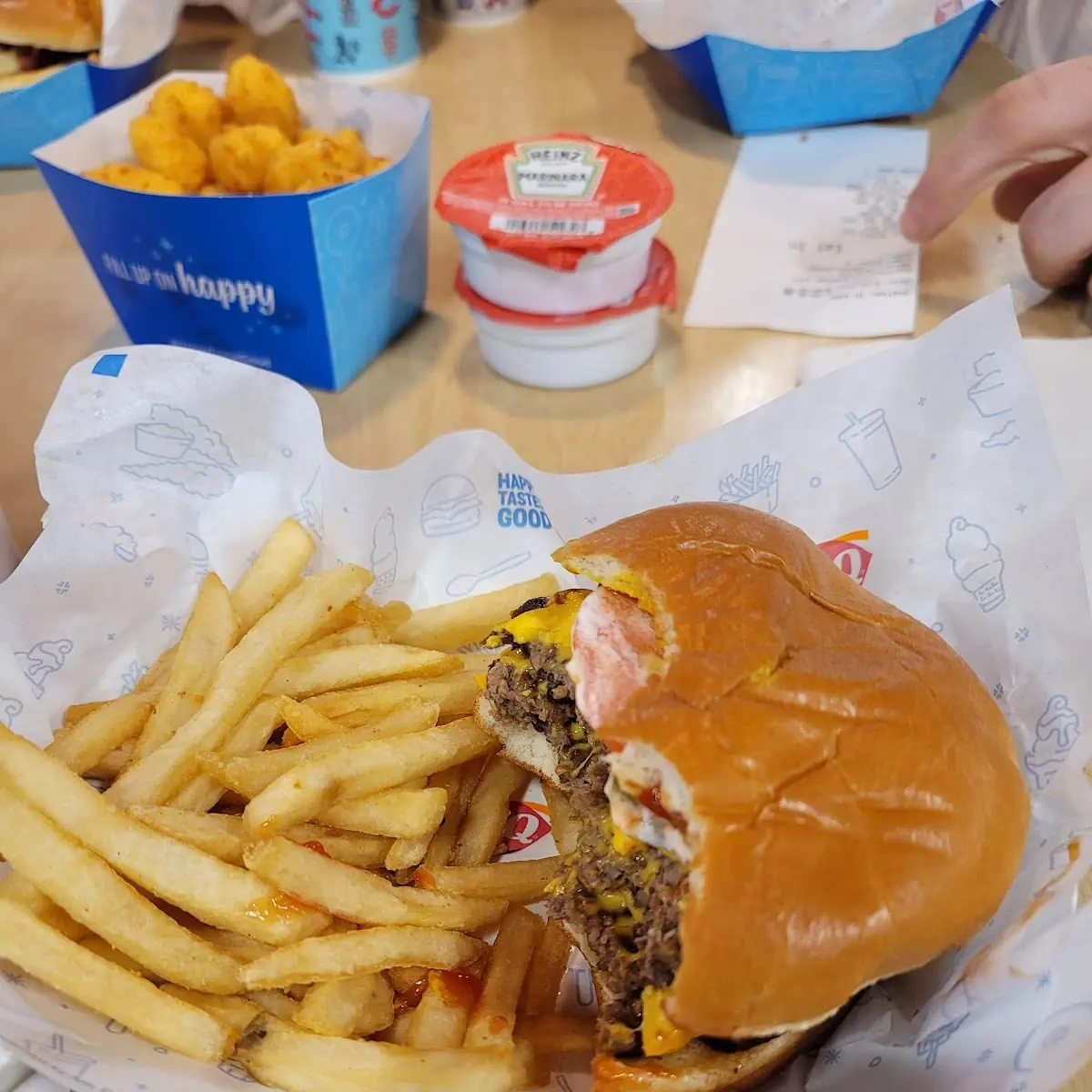 Triple Cheese Burger with Fries