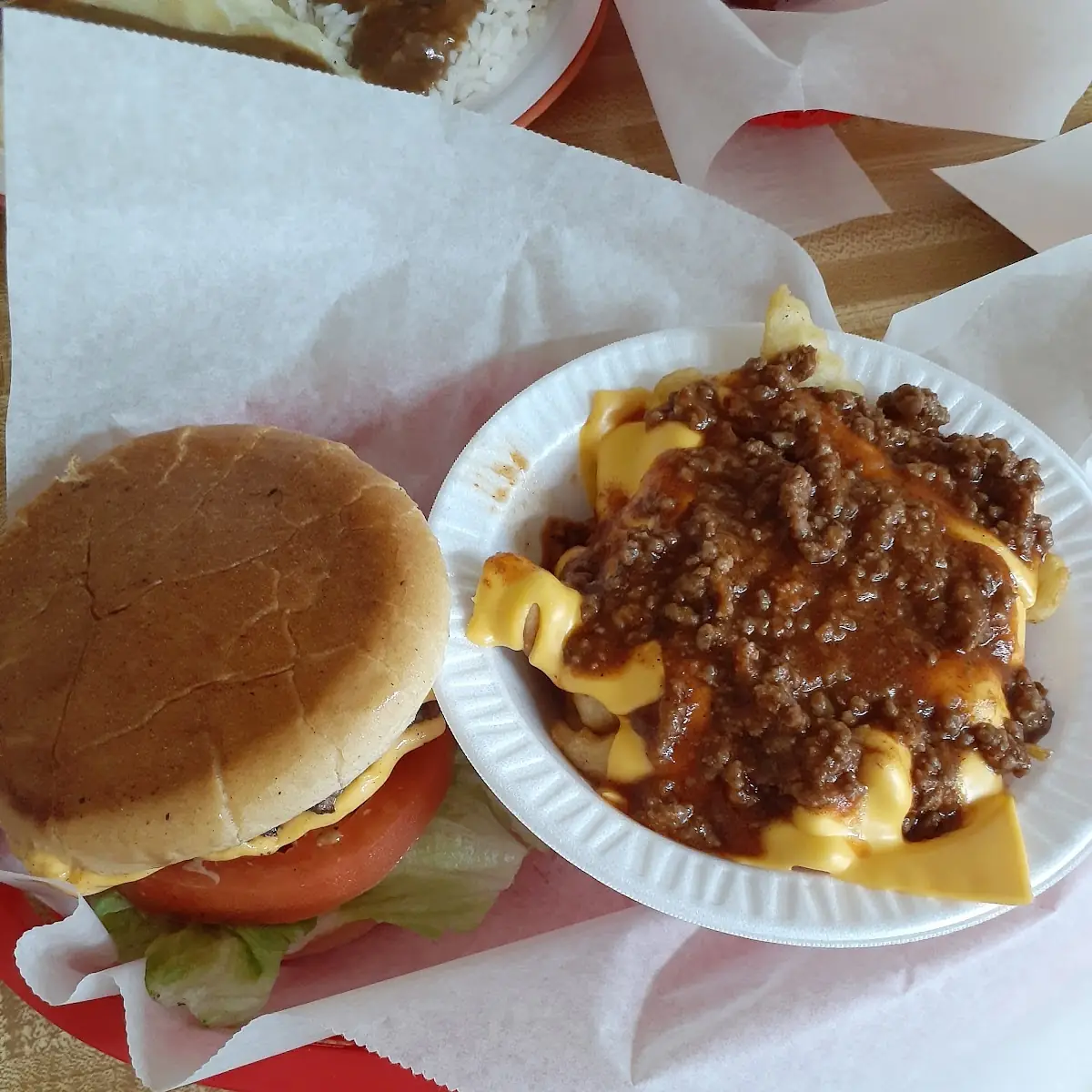 Double Cheeseburger Chili Fries