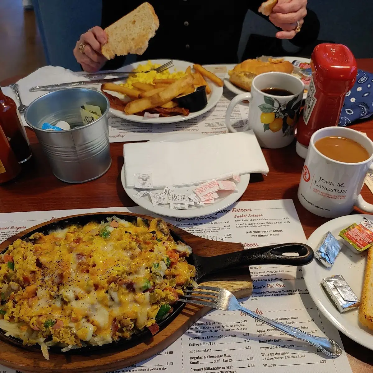 Hobo Skillet Scrambled Eggs
