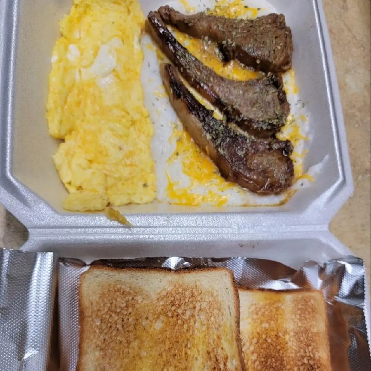 Lamb Chops with Grits and Eggs