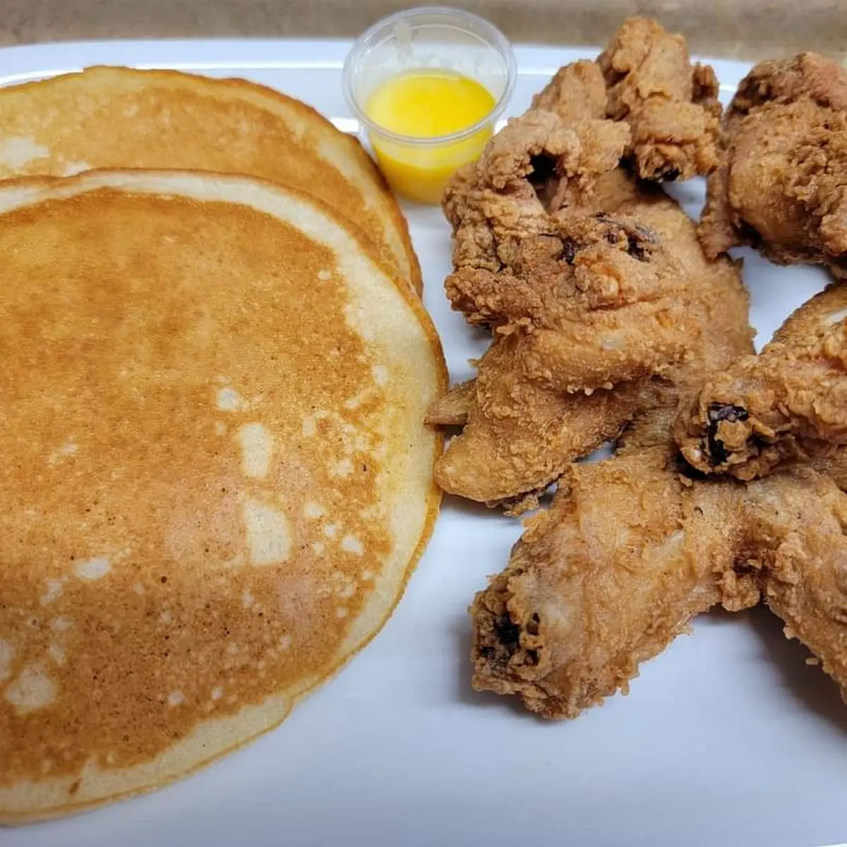 Wings and Pancake Combo