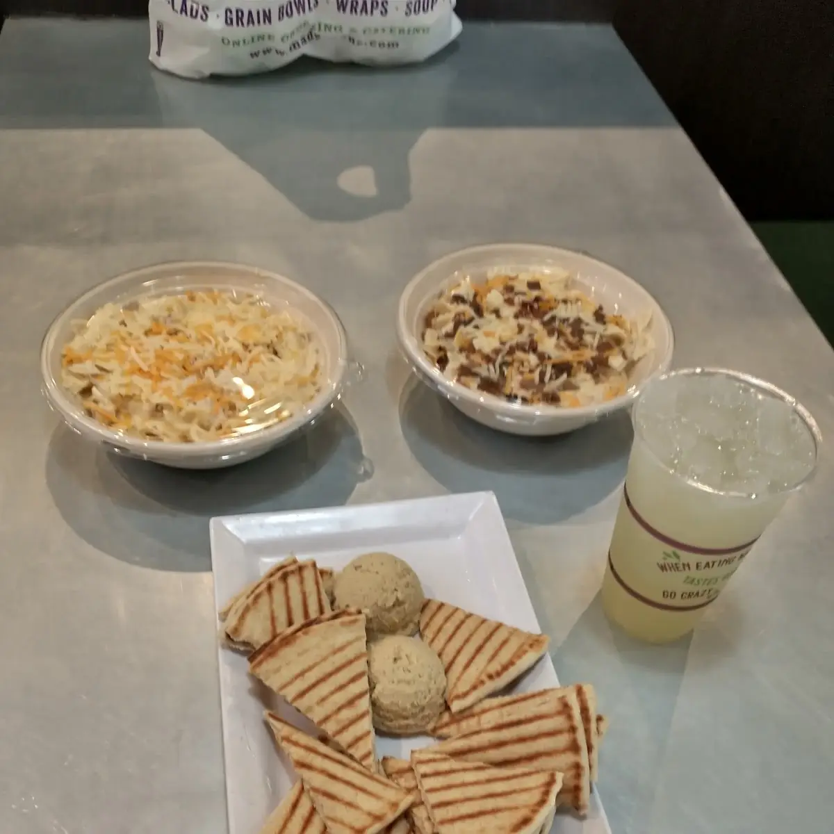 Garlic Hummus Plate