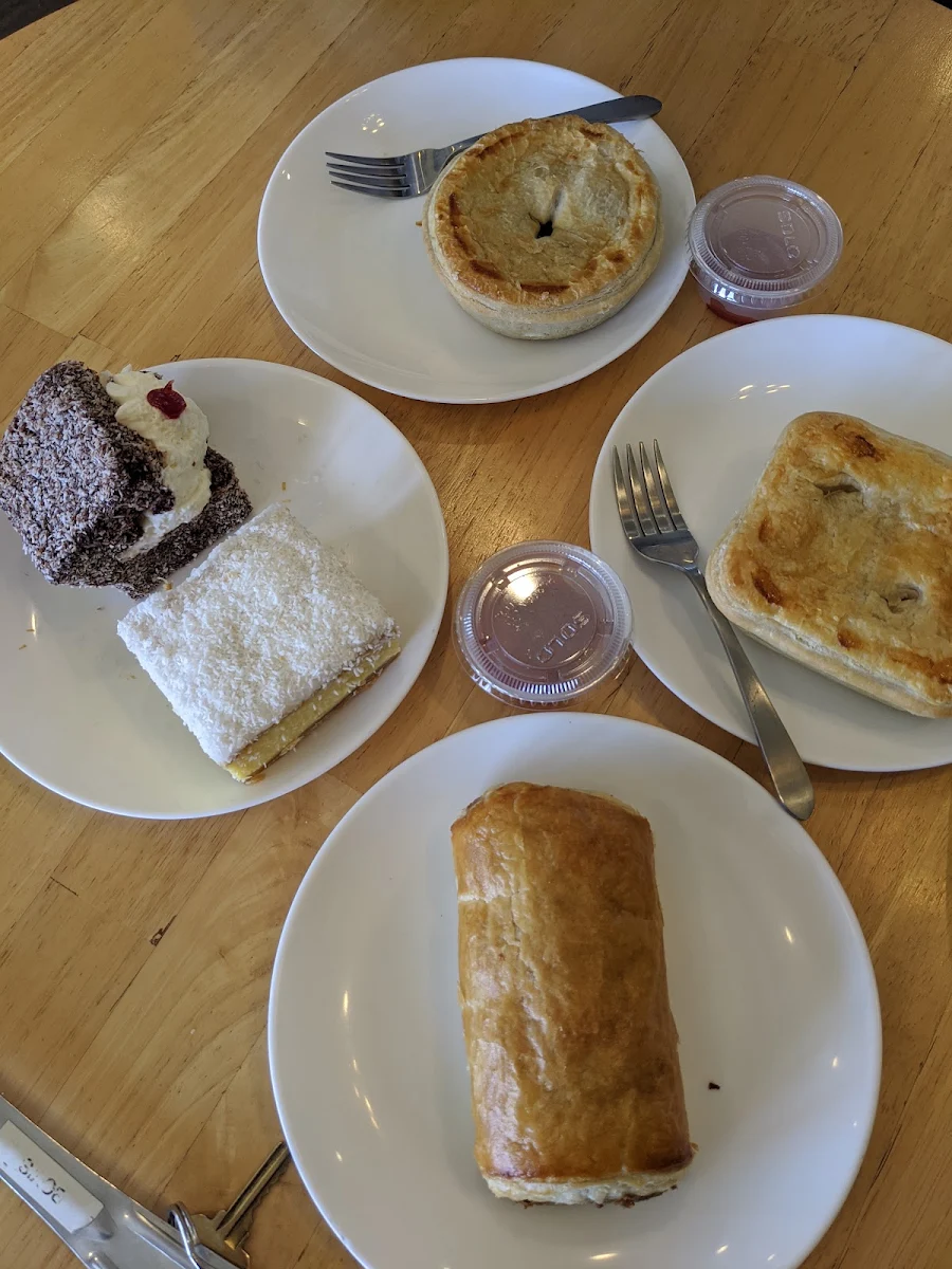 Meat Pie Laminton Lemon Square