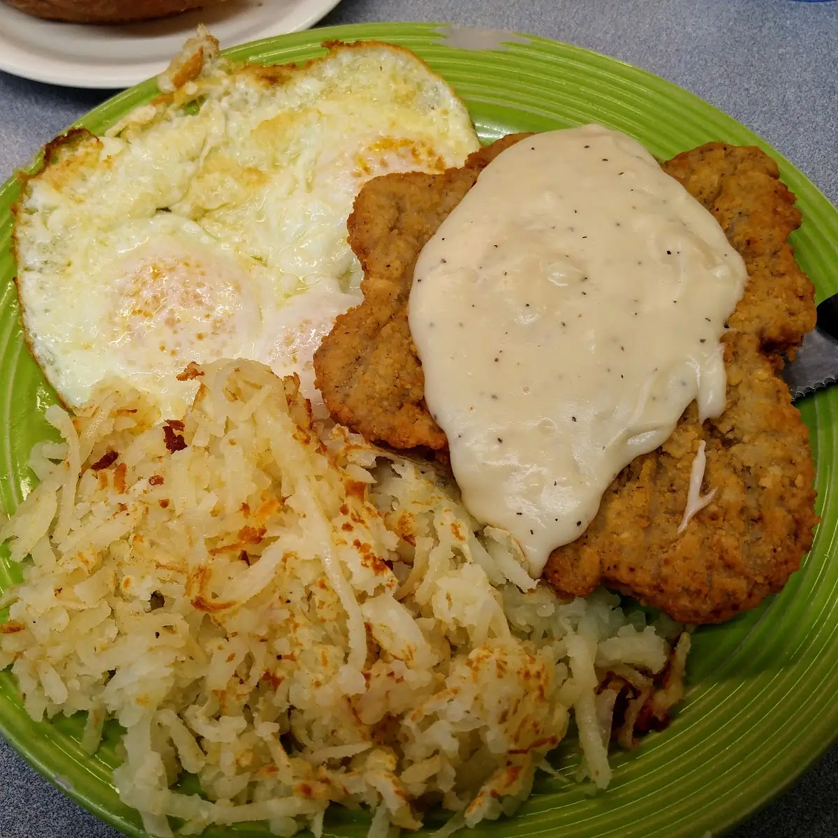 Country Fried Steak and Eggs