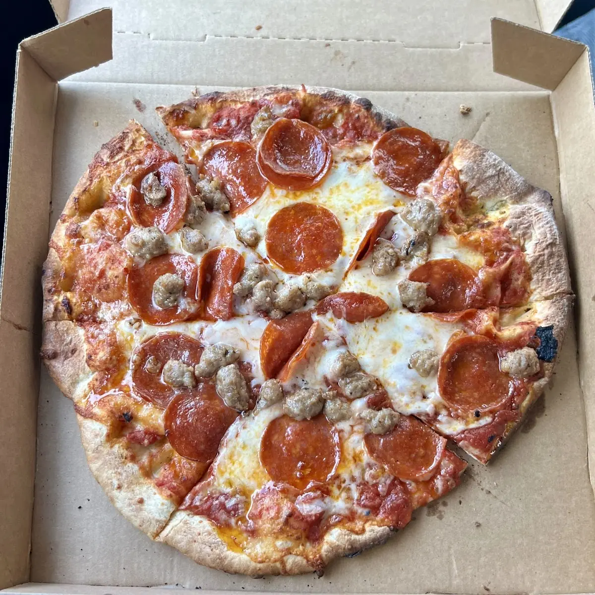 Pepperoni and Sausage Pizza