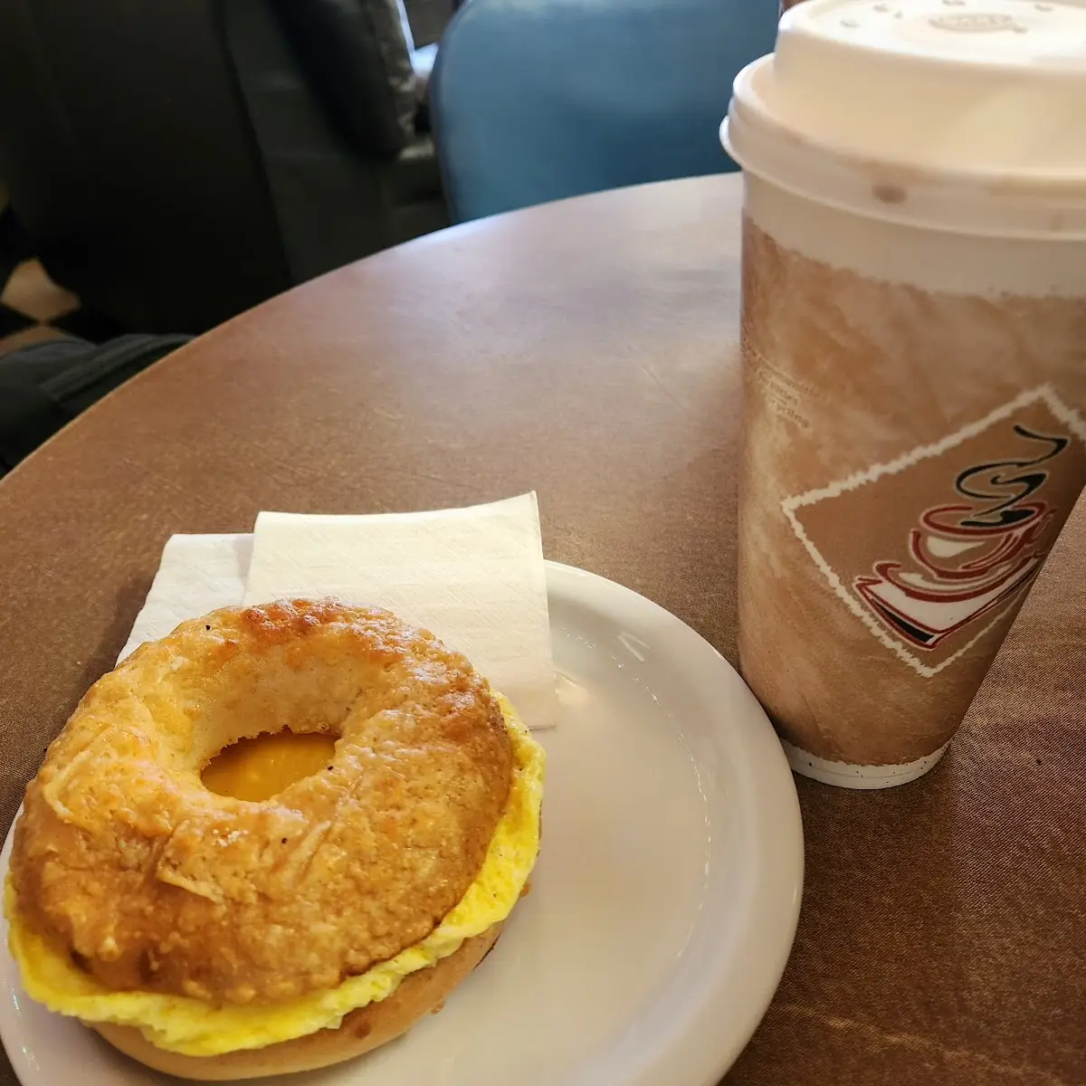 Coffee and Egg Sandwich