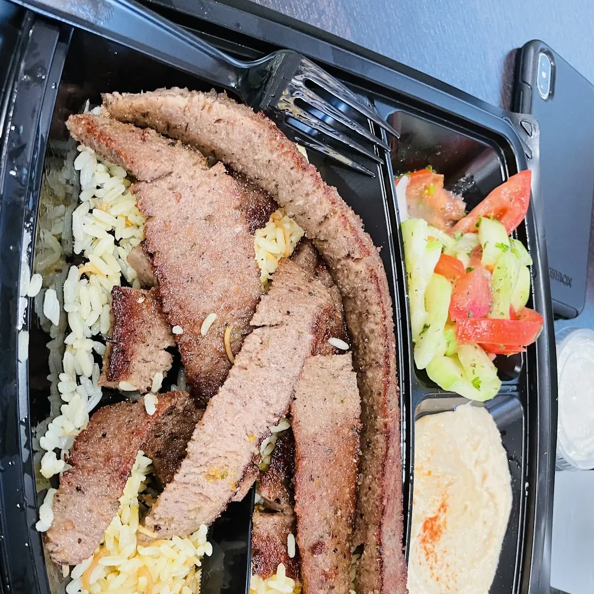 Beef Gyro over Rice
