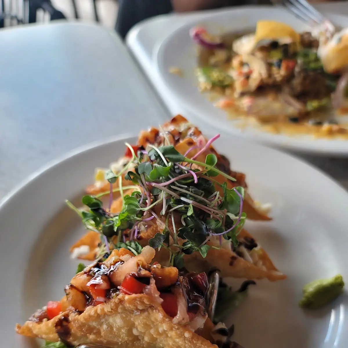 Ahi Wonton Tacos