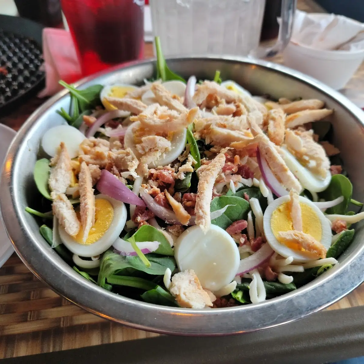 Spinach Salad w Grilled Chicken
