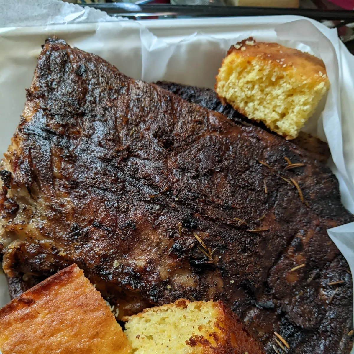 A Rack of Pork Ribs