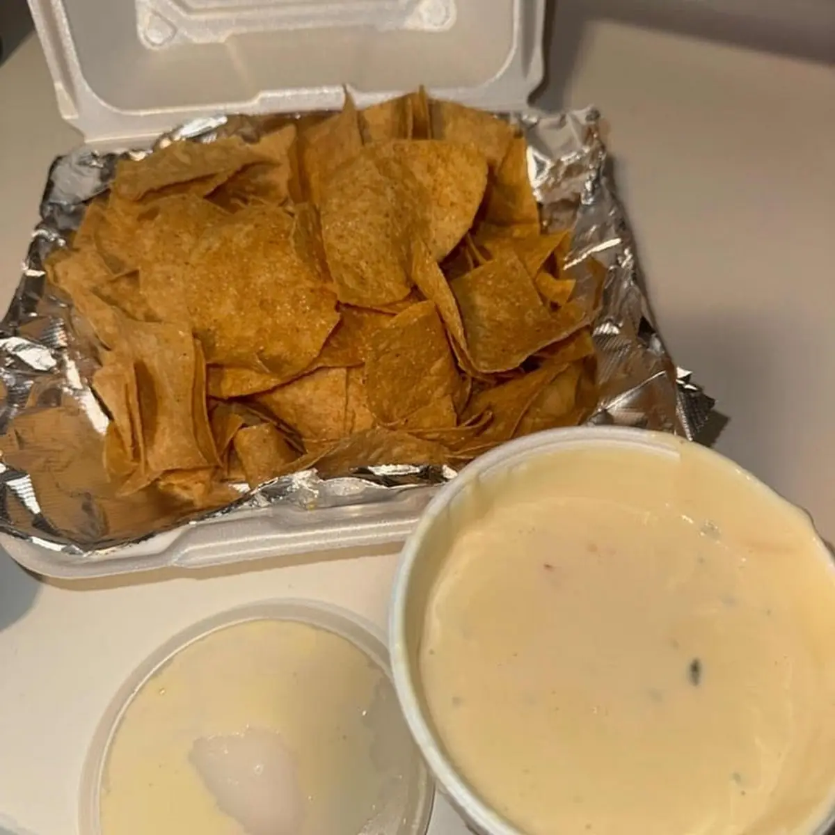 Tortilla Chips with Queso Dip