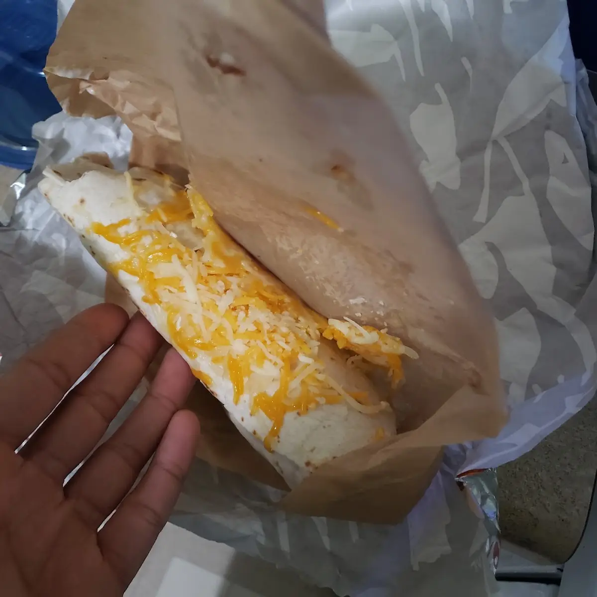 Grilled Cheese Steak Burrito