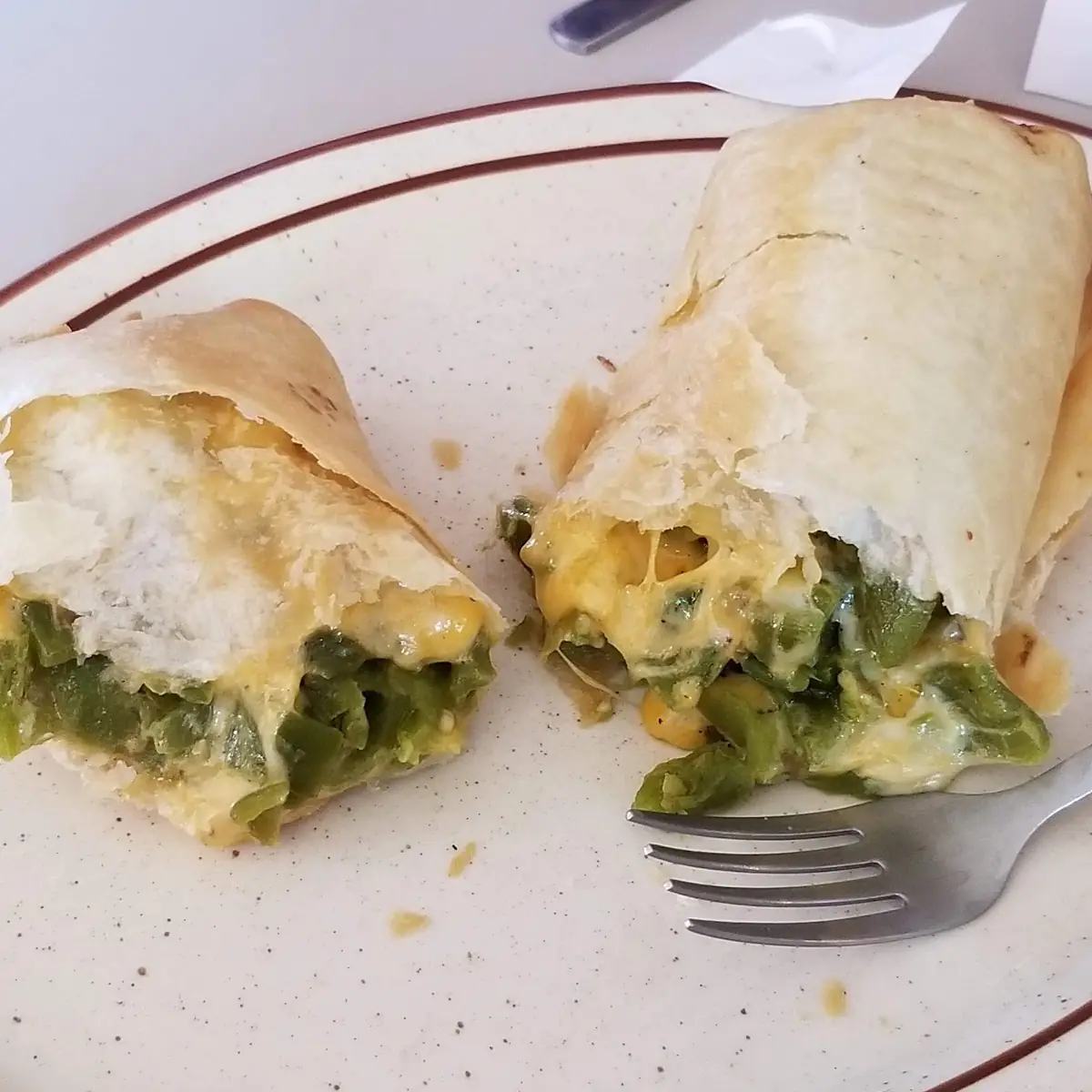 Green Chili Cheese Burrito